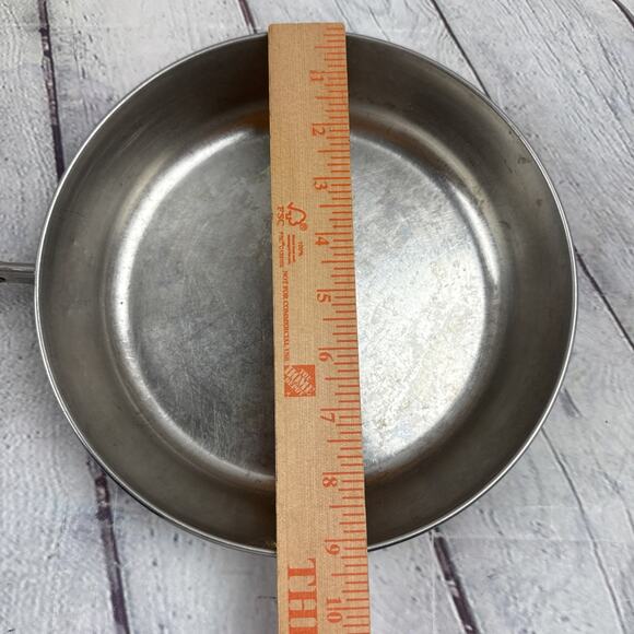 Revere‎ Ware 9" Inch Skillet Frying Fry Pan Stainless steel Clinton ILL - Picture 4 of 5